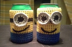 hæklet minion dåse cover